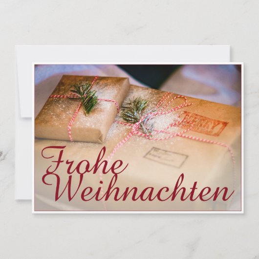 Feestelijke cadeaus als kerstmotief (Voorkant)