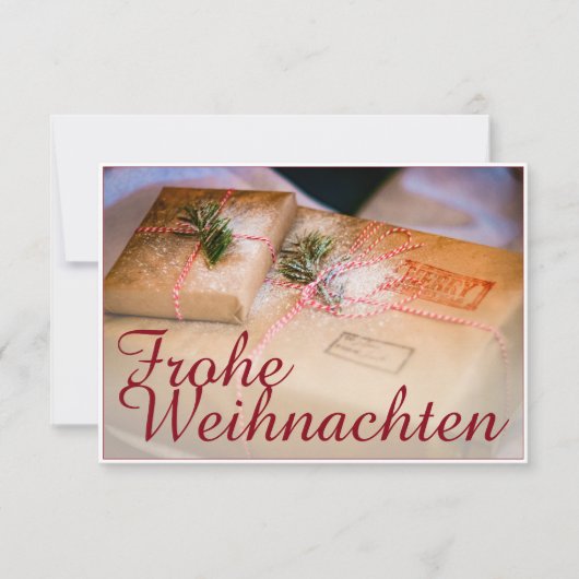 Feestelijke cadeaus als kerstmotief (Voorkant)