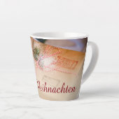 Feestelijke cadeaus als kerstmotief latte mok (Rechterhoek)