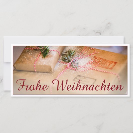 Feestelijke cadeaus als kerstthema (Voorkant)