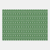 feestelijke Cadeaus, kerstbomen en sneeuwvlokken Inpakpapier Vel (Voorkant 2)