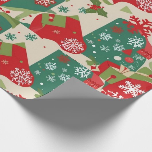 Feestelijke cadeauverpakking cadeaupapier (Hoek)