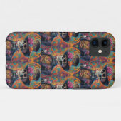 Feestelijke Calaveras Tribute: Sugar Skull Splendo Case-Mate iPhone Case (Achterkant (horizontaal))