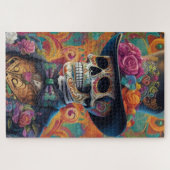 Feestelijke Calaveras Tribute: Sugar Skull Splendo Legpuzzel (Horizontaal)