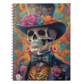 Feestelijke Calaveras Tribute: Sugar Skull Splendo Notitieboek (Voorkant)