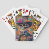 Feestelijke Calaveras Tribute: Sugar Skull Splendo Pokerkaarten (Achterkant)