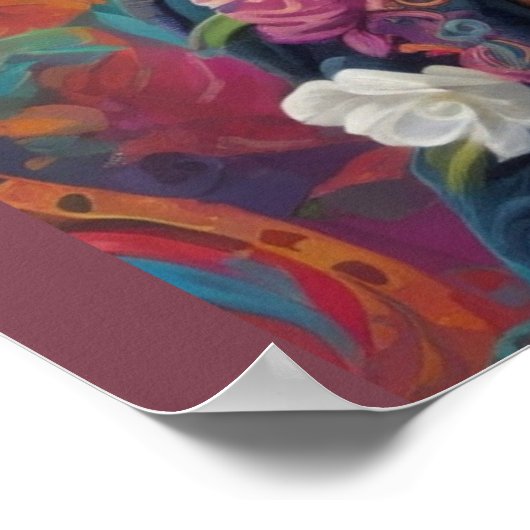 Feestelijke Calaveras Tribute: Sugar Skull Splendo Poster (Hoek)