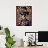 Feestelijke Calaveras Tribute: Sugar Skull Splendo Poster (Thuiskantoor)
