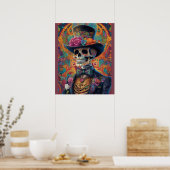 Feestelijke Calaveras Tribute: Sugar Skull Splendo Poster (Keuken)