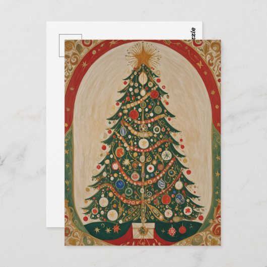 feestelijke caleidoscoop briefkaart (Voorkant / Achterkant)