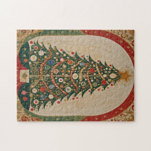 feestelijke caleidoscoop legpuzzel (Horizontaal)