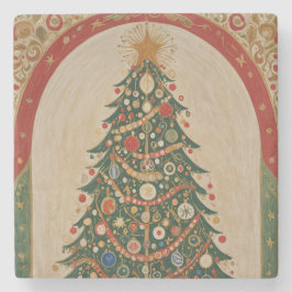 feestelijke caleidoscoop stenen onderzetter