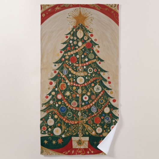 feestelijke caleidoscoop strandlaken (Voorkant)