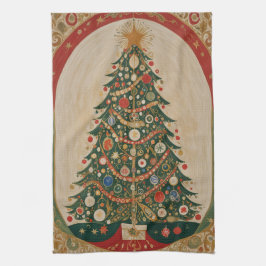 feestelijke caleidoscoop theedoek