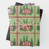 Feestelijke Camper Assortiment Inpakpapier Vel (In situ)