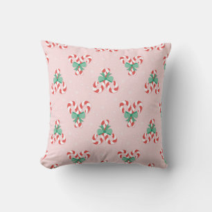 Feestelijke Candy Cane Bows Kussen