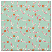 Feestelijke Candy Cane Cotton Stof (Swatch)