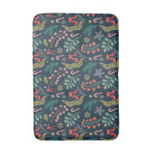 Feestelijke Candy Cane en Holly Pattern Badmat (Voorkant Verticaal)