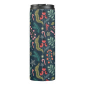 Feestelijke Candy Cane en Holly Pattern Thermosbeker (Achterkant)