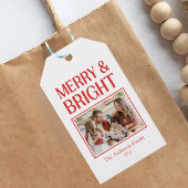 Feestelijke Candy Cane Gestreepte Kerst Rood Wit Cadeaulabel