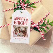 Feestelijke Candy Cane Gestreepte Kerst Rood Wit Cadeaulabel