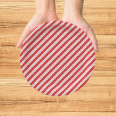 Feestelijke Candy Cane Gestreepte Kerst Rood Wit Papieren Bordje