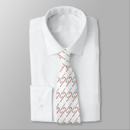 Feestelijke Candy Cane Pattern Holiday Stropdas