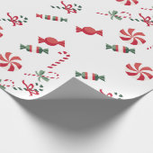 Feestelijke candysticks cadeaupapier (Hoek)