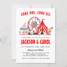 Feestelijke Carnaval Circus Show Kind Joint Birthd