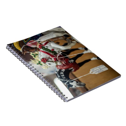 Feestelijke Carrousel Paarden Ornament Collectie Notitieboek (Rechterzijde)