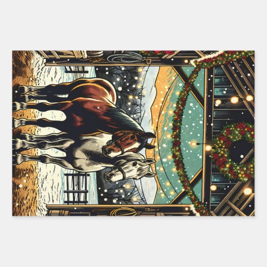 Feestelijke Cartoon in stripboekstijl Inpakpapier Vel (Voorkant 3)