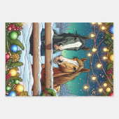 Feestelijke Cartoon in stripboekstijl Inpakpapier Vel (Voorkant)