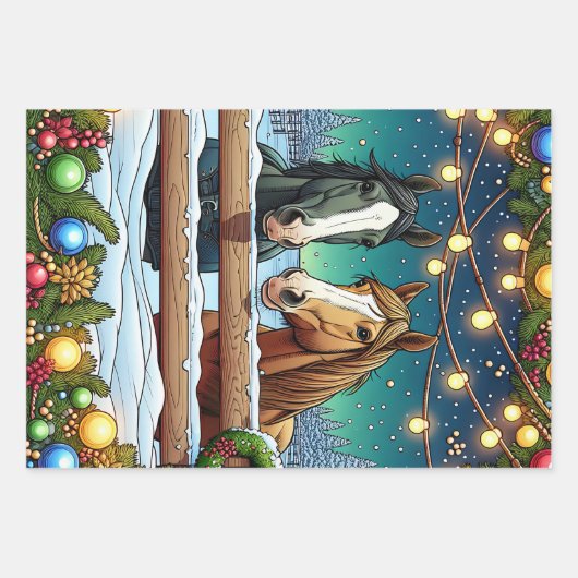 Feestelijke Cartoon in stripboekstijl Inpakpapier Vel (Voorkant)