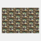 Feestelijke Cartoon in stripboekstijl Inpakpapier Vel (Voorkant 3)