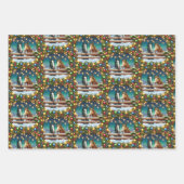 Feestelijke Cartoon in stripboekstijl Inpakpapier Vel (Voorkant)