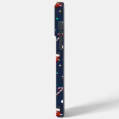 Feestelijke Cartoon Santa Cat Celebration Case-Mate iPhone Case (Achterkant / Links)