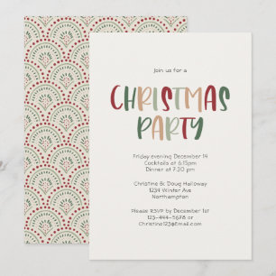 feestelijke Casual kerstfeestelijke feestelijke fe Kaart