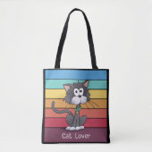 Feestelijke Cat Lover Canvas tas (Voorkant)