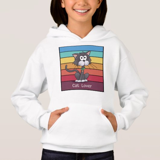 Feestelijke Cat Lover Hoodie (Voorkant)