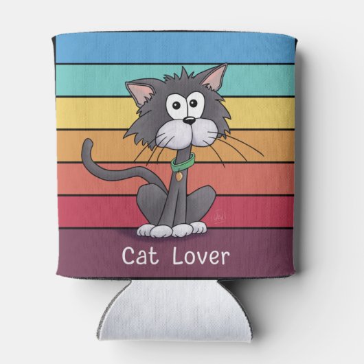 Feestelijke Cat Lover Koelbox Blikjeskoeler (Achterkant)