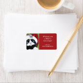 Feestelijke Cat & Mouse Kerstcadeau Label Labels (Insitu)