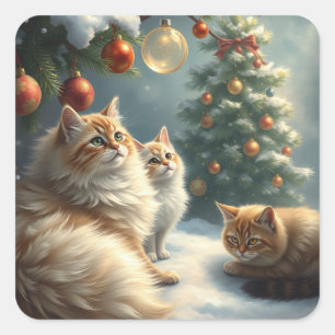 Feestelijke Cat Stickers
