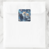 Feestelijke Cat Stickers (Tas)