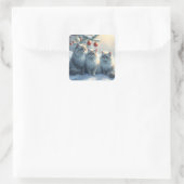 Feestelijke Cat Stickers (Tas)