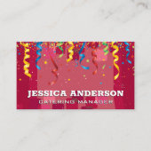 Feestelijke Catering Evenementen Visitekaartje (Voorkant)