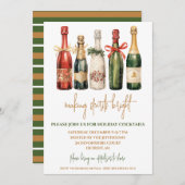 Feestelijke Champagnederij Party Kaart (Voorkant / Achterkant)