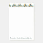 Feestelijke champagneflessen post-it® notes (Voorkant)