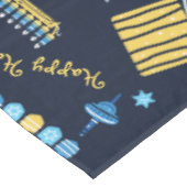 Feestelijke Chanoeka gepersonaliseerde Menorah Dre Tafelkleed (Gekanteld)