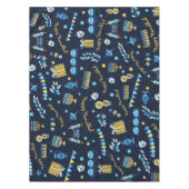 Feestelijke Chanoeka gepersonaliseerde Menorah Dre Tafelkleed (Voorkant)