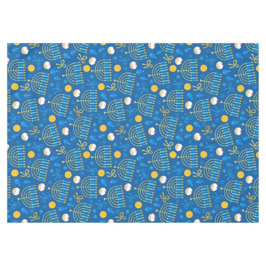 Feestelijke Chanoeka Tafelkleed (Voorkant (Horizontaal))